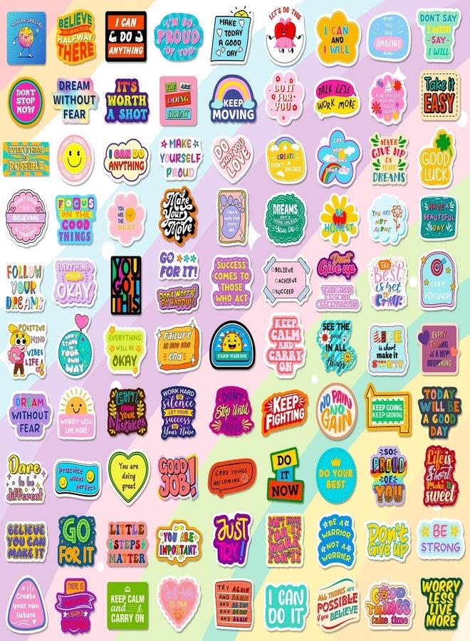 WAKEMOODEI 400PCS Motivational Stickers for Kids Adults, Inspirational Vinyl Stickers Positive Affirmation Decals for Water Bottle Journal Laptop Classroom Decor Incentives - Image 3